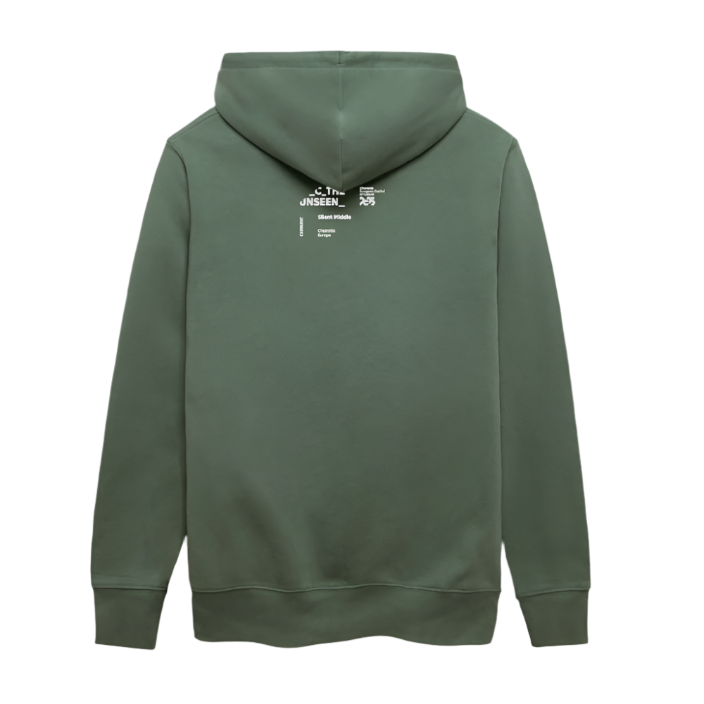 Silent Middle - Unisex Bio-Hoodie - Tanngrün