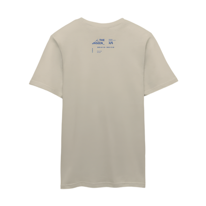 C the unseen blau - Unisex T-Shirt - Sandbeige