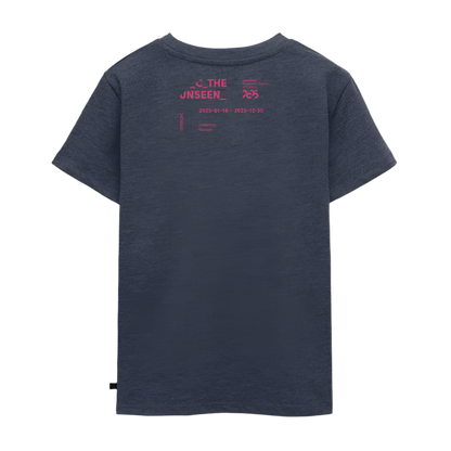 C the Unseen - Kinder T-Shirt rosa Druck - Jeansblau 