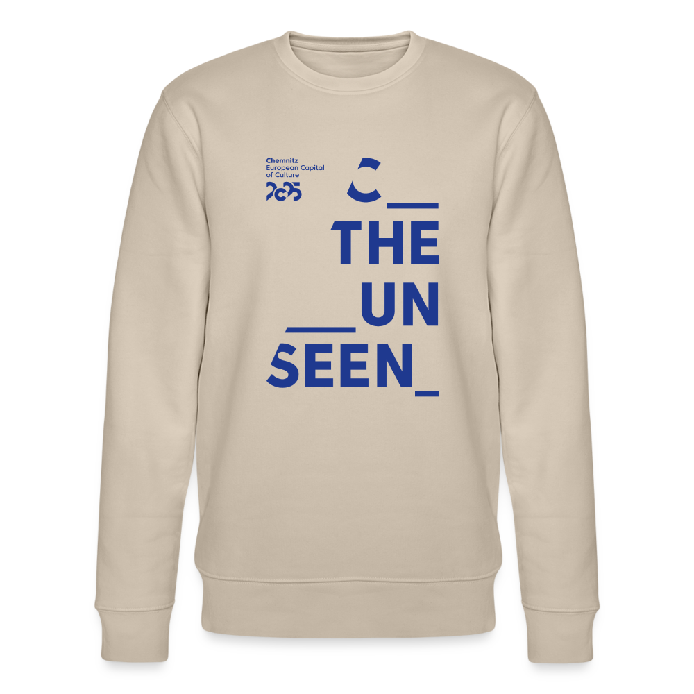 C the Unseen - Sweatshirt blauer Druck - Beige