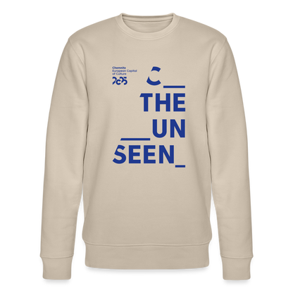 C the Unseen - Sweatshirt blauer Druck - Beige
