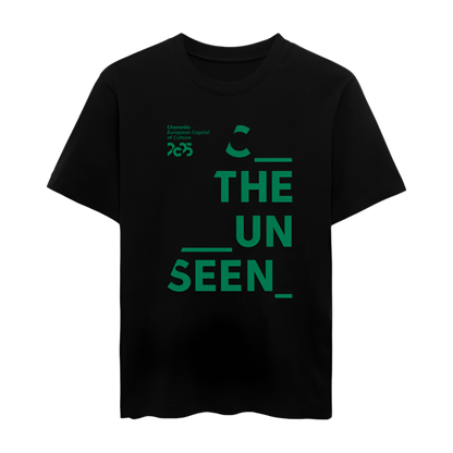 C the unseen grün - Organic Unisex T-Shirt - Schwarz