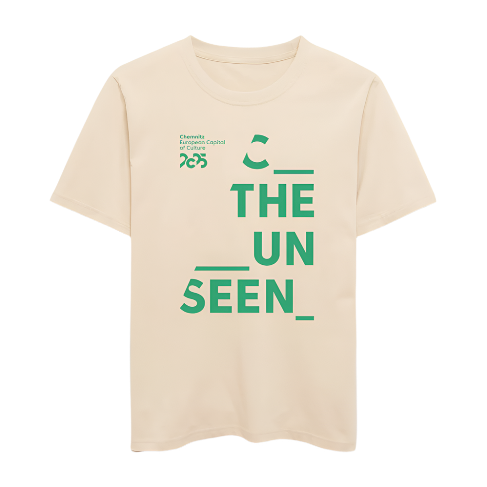 C the unseen grün - Organic Unisex T-Shirt - Naturweiß