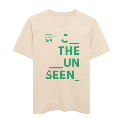 C the unseen grün - Organic Unisex T-Shirt - Naturweiß