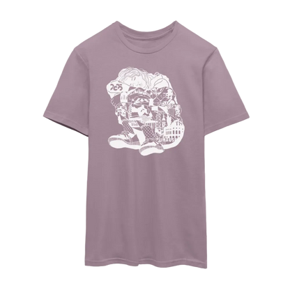 C The Dream - Unisex T-Shirt weißer Druck - Lilagrau 