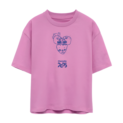 Silent Middle - Frauen Boxy Bio-T-Shirt - Pink