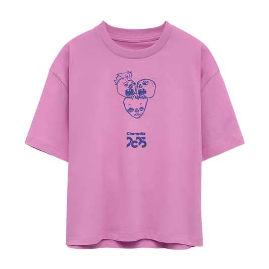 Silent Middle - Frauen Boxy Bio-T-Shirt - Pink