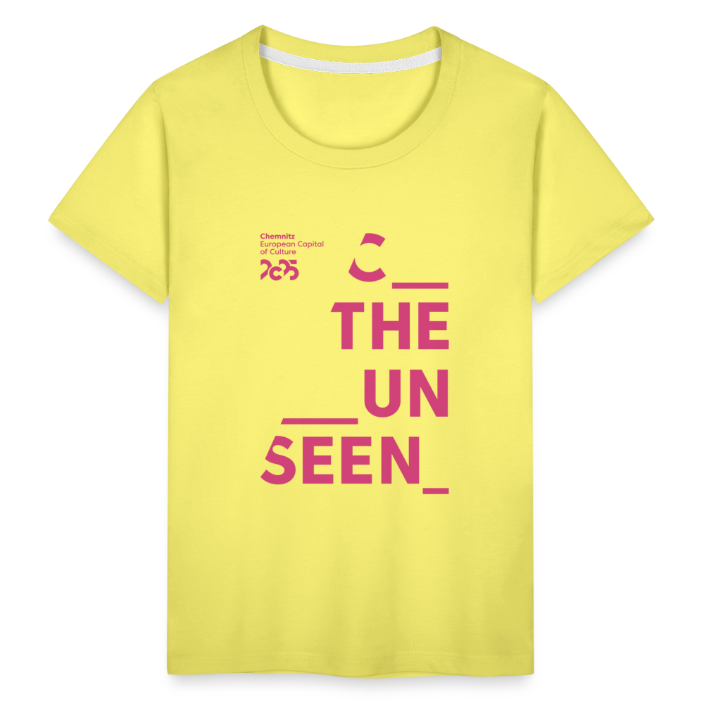 C the unseen - Kinder Premium T-Shirt - Gelb