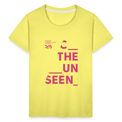 C the unseen - Kinder Premium T-Shirt - Gelb