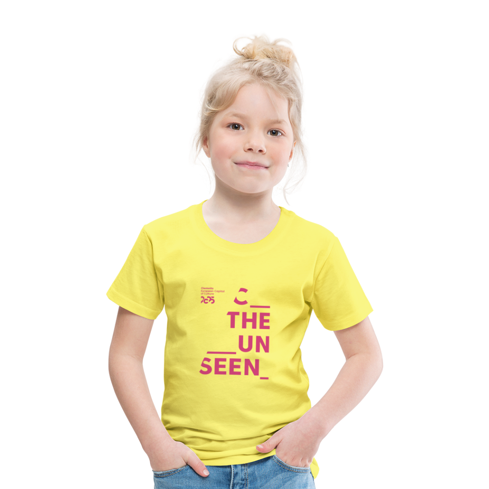 C the unseen - Kinder Premium T-Shirt - Gelb