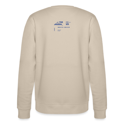 C the Unseen - Sweatshirt blauer Druck - Beige