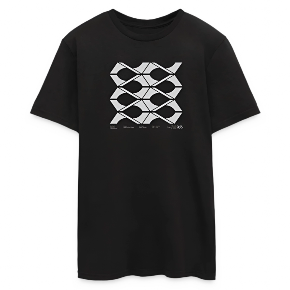 Stadthalle weiß - Close Up Unisex T-Shirt - Schwarz