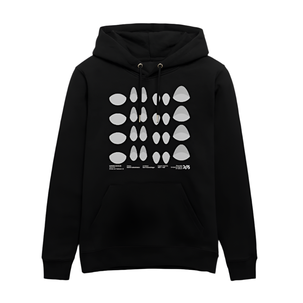 RAWEMA Gebäude - Unisex Organic-Hoodie - Schwarz