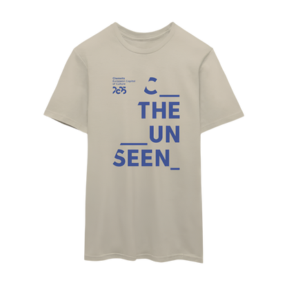 C the unseen blau - Unisex T-Shirt - Sandbeige