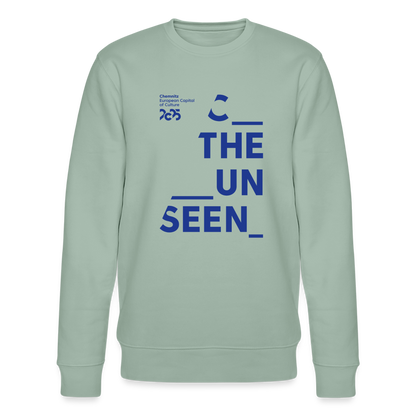 C the unseen - Unisex Organic Crew Neck - Helles Graugrün