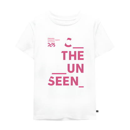 C the Unseen - Kinder T-Shirt rosa Druck - Weiß