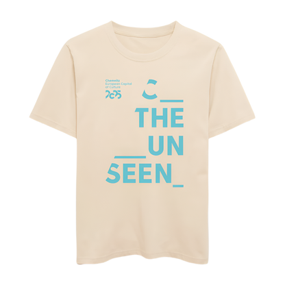 C the unseen hellblau - Organic Unisex T-Shirt - Naturweiß