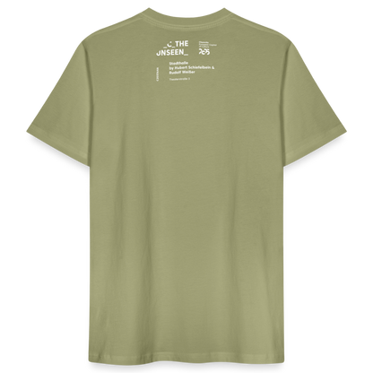 Stadthalle Vorderseite - Unisex Organic T-Shirt - Nebelgrün