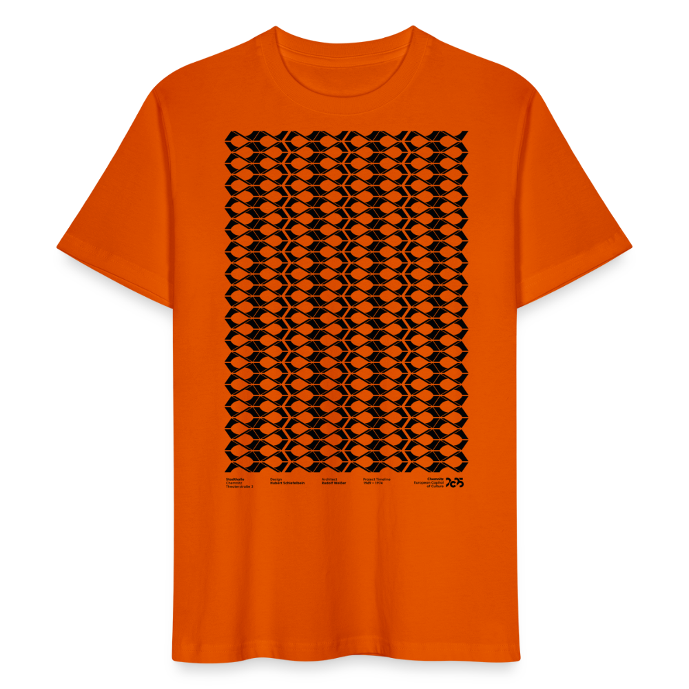 Stadthalle Vorderseite - Unisex Organic T-Shirt - Tieforange