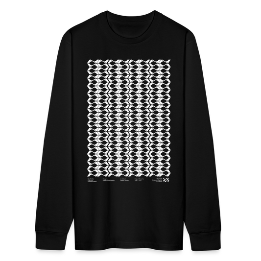 Stadthalle Vorderseite - Organic Unisex Longsleeve - Schwarz