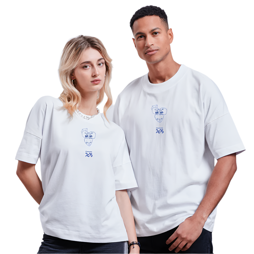 Silent Middle - Unisex Oversize Bio-T-Shirt - Weiß