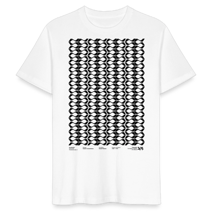 Stadthalle Vorderseite - T-Shirt schwarzer Druck - Weiß