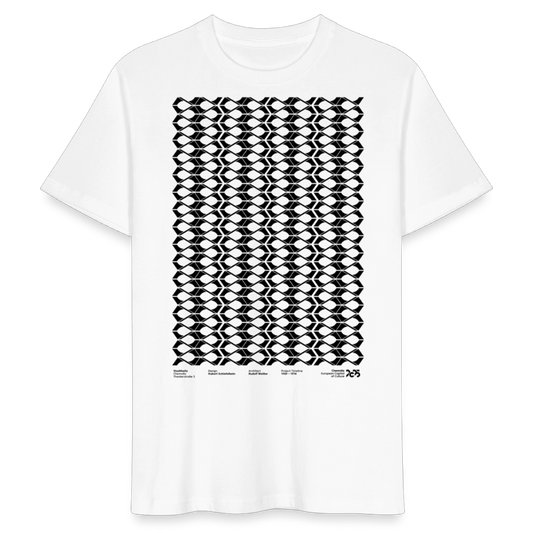 Stadthalle Vorderseite - T-Shirt schwarzer Druck - Weiß