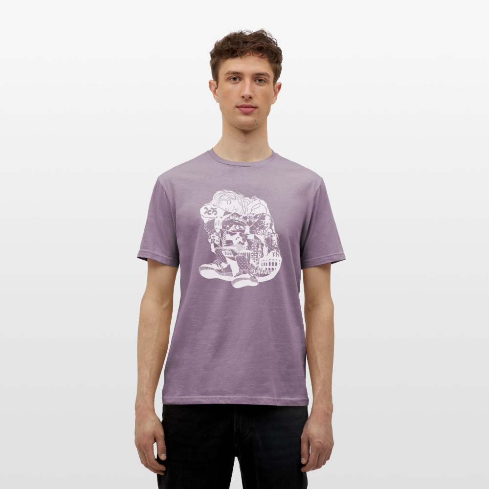 C The Dream - Unisex T-Shirt weißer Druck - Lilagrau 