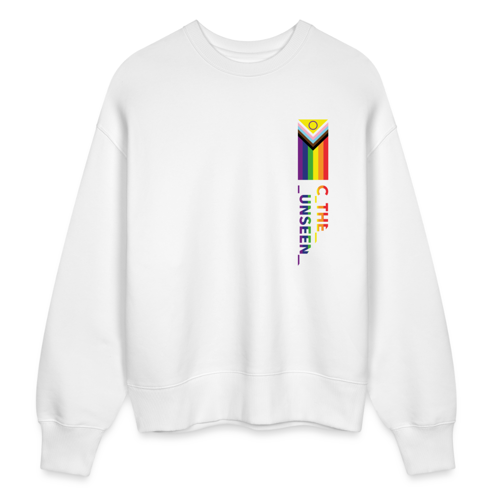 C the Pride - Unisex Organic Oversize Sweatshirt - Weiß