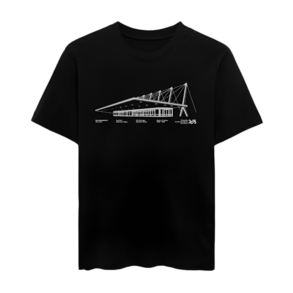 Omnibusbahnhof - Relaxed Fit Unisex Bio-T-Shirt - Schwarz