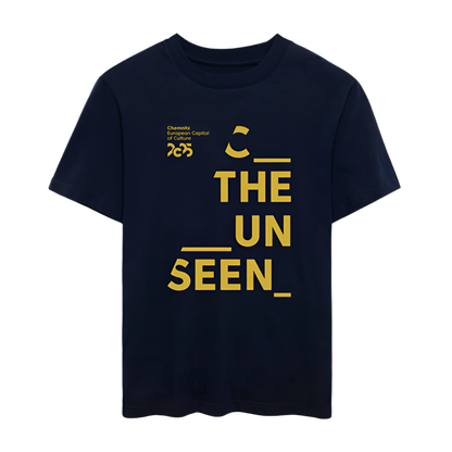 C the unseen Gelb - Organic Unisex T-Shirt - Navy