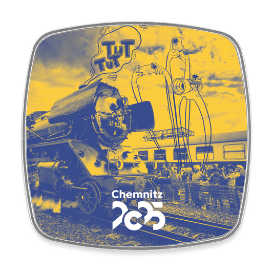 C the Zug - Viereckiger Kühlschrankmagnet - Weiß
