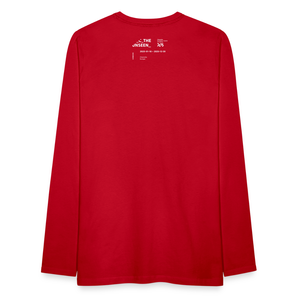 C the unseen - Unisex Longsleeve - Rot