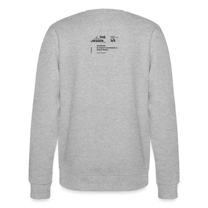 Stadhalle Vorderseite - Organic Unisex Crew Longsleeve - Grau meliert