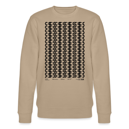 Stadhalle Vorderseite - Organic Unisex Crew Longsleeve - Beige