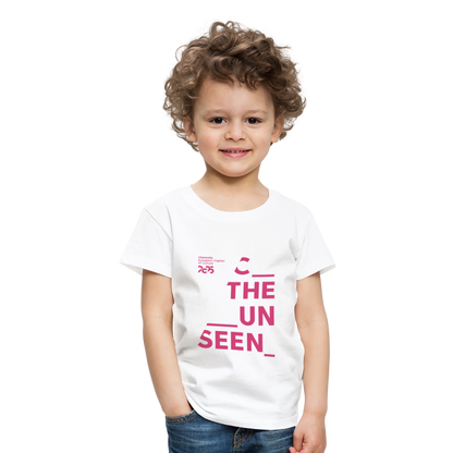 C the Unseen - Kinder T-Shirt rosa Druck - Weiß