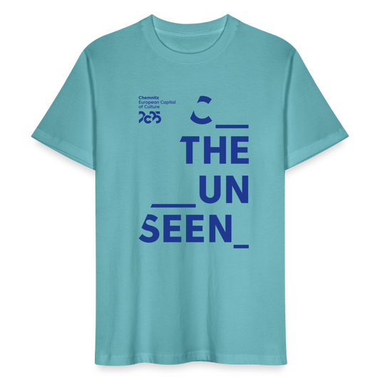 C the unseen - Unisex Organic T-Shirt - Pastelltürkis