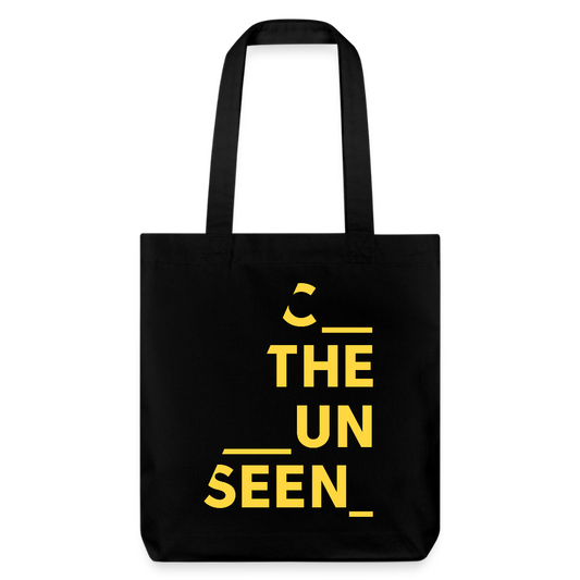 C the Unseen - Tote Bag gelber Druck - Schwarz
