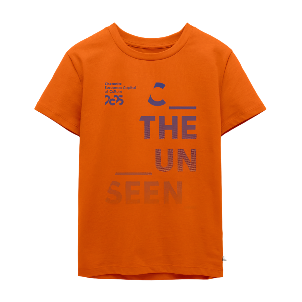 C the Unseen Verlauf - Kinder T-Shirt - Orange 