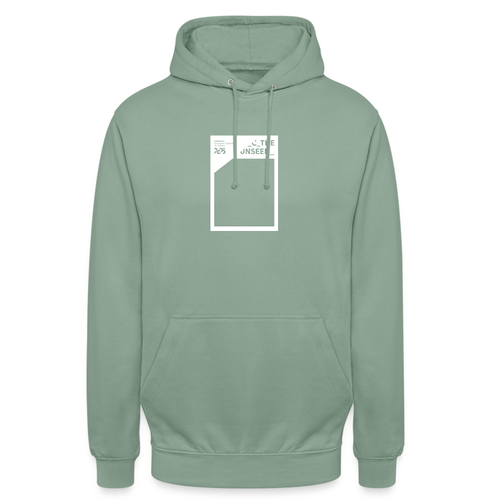 CTU Frame - Hoodie weißer Druck - Graugrün
