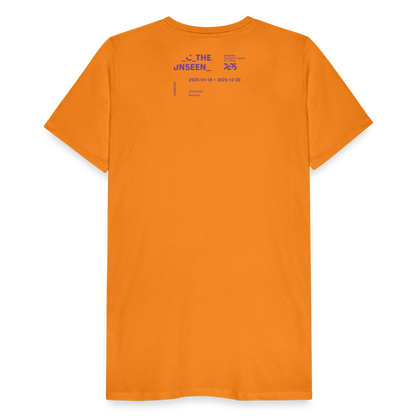 C the unseen Lila - Unisex Premium T-Shirt - Orange