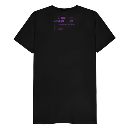 C the unseen Lila - Unisex Premium T-Shirt - Schwarz