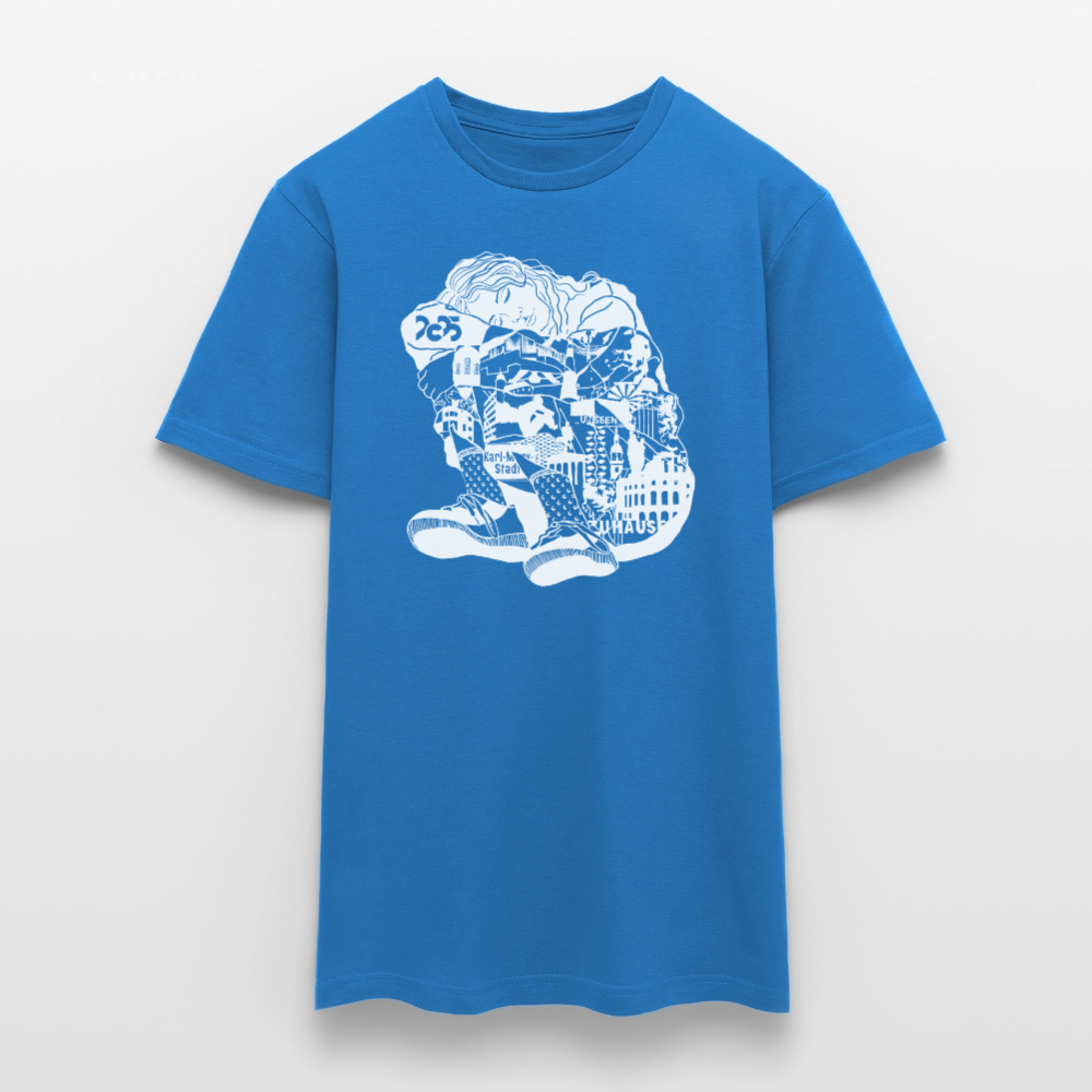 C The Dream - Unisex T-Shirt weißer Druck - Royalblau
