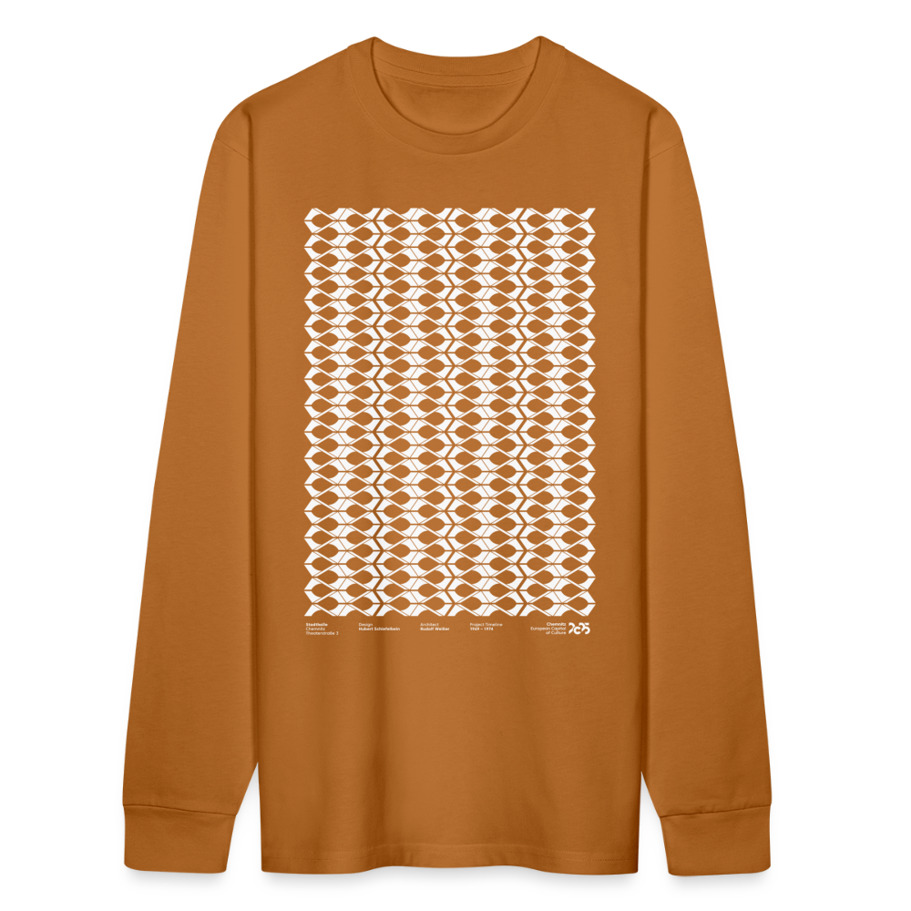 Stadthalle Vorderseite - Organic Unisex Longsleeve - Herbstorange