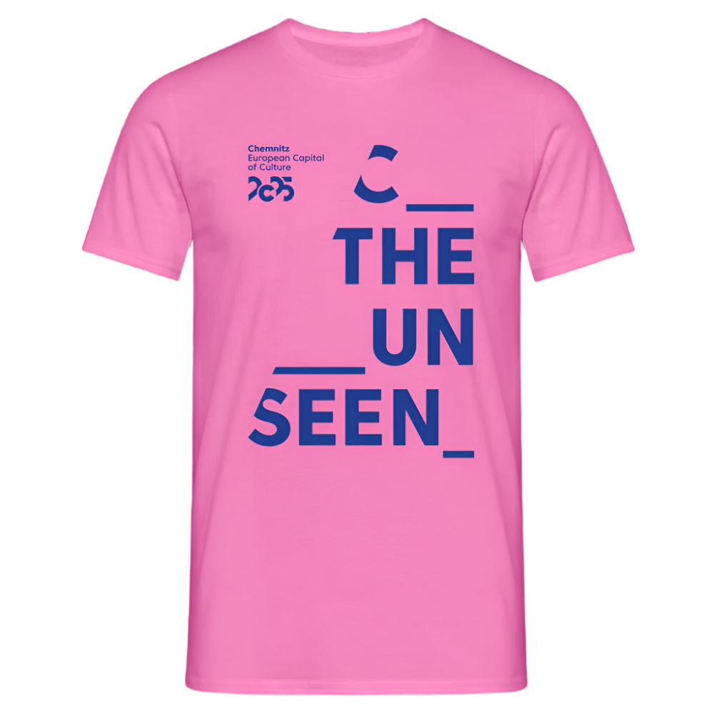 C the unseen blau - Unisex T-Shirt - Pink