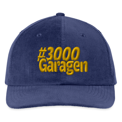 #3000 Garagen - Cord Cap - mittel Navy