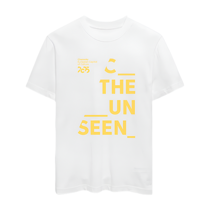 C the unseen Gelb - Organic Unisex T-Shirt - Weiß