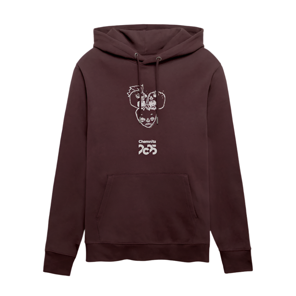 Silent Middle - Unisex Bio-Hoodie - Maroon