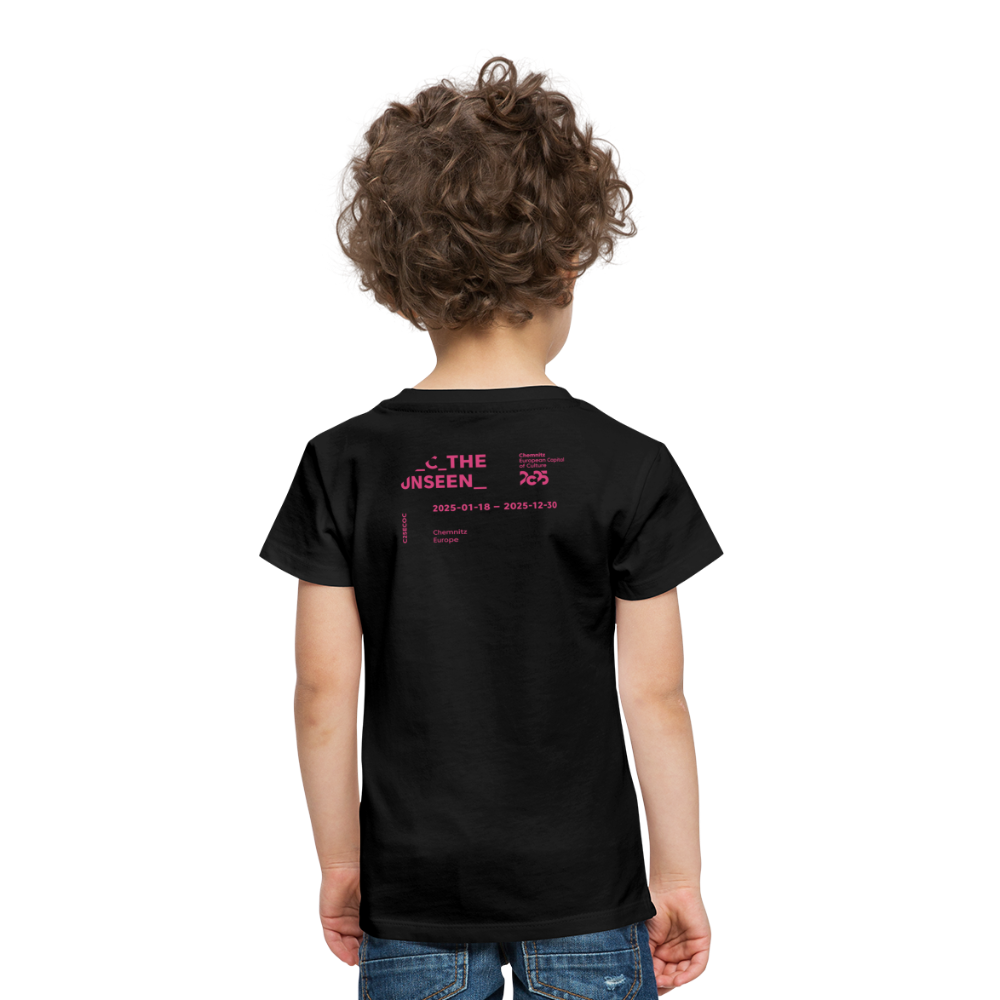 C the unseen - Kinder Premium T-Shirt - Schwarz