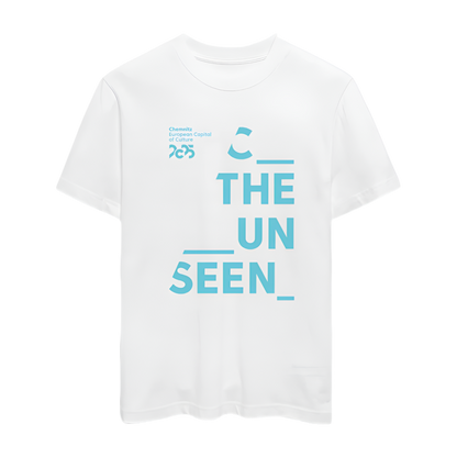 C the unseen hellblau - Organic Unisex T-Shirt - Weiß